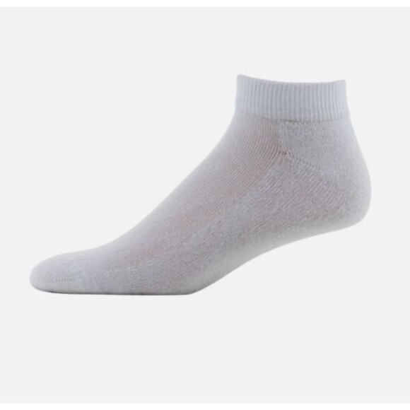 Powersox Men's Low Cut Socks 12 Pair White Size Large 6-12 Moisture Wicking NEW - Picture 2 of 3